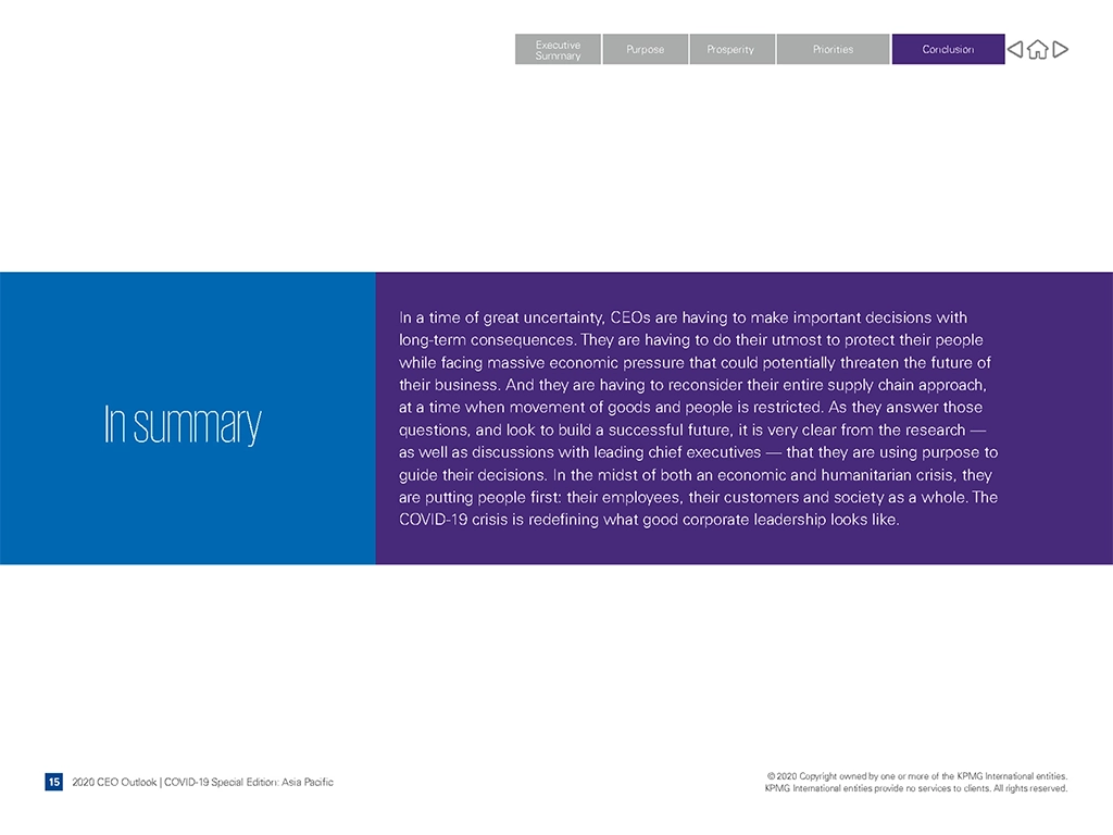 KPMG presentation text and visual content slide