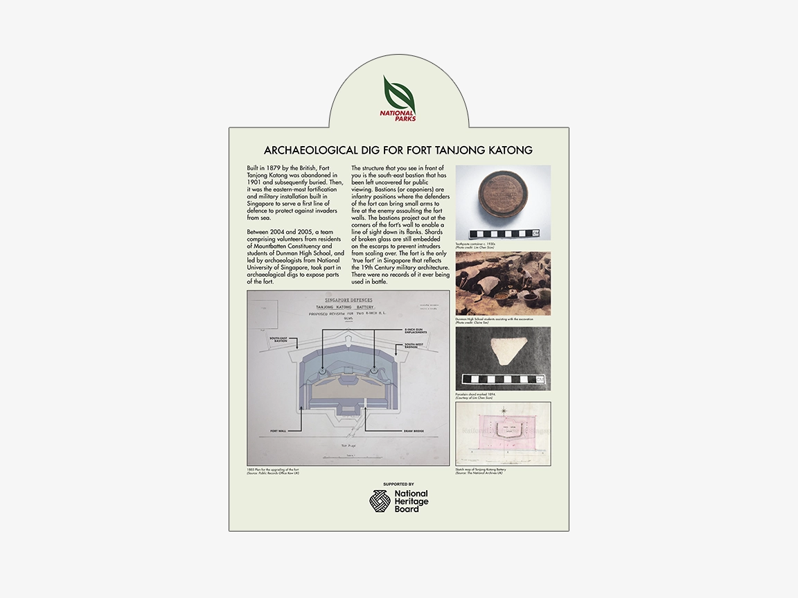 Katong Park interpretive panel 5 — restored